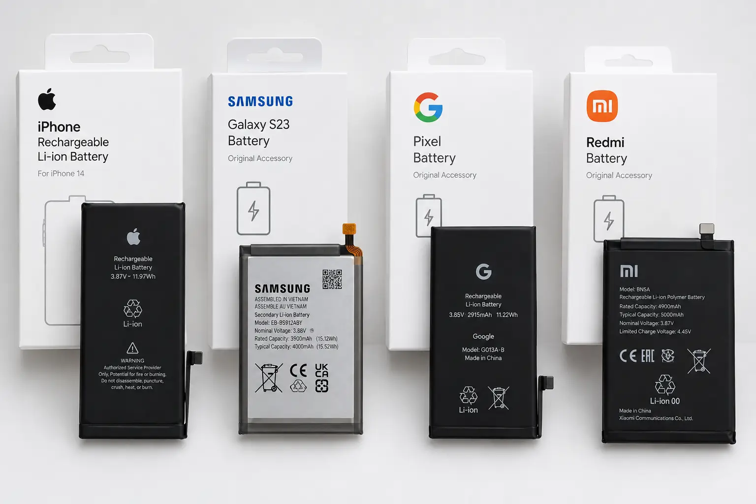 Как отличить оригинальный аккумулятор для iPhone, Samsung и Xiaomi от копии 2