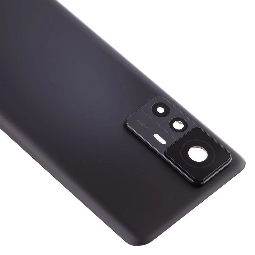 Задняя крышка для Xiaomi 12T Pro (22081212UG) (черный) (в сборе со стеклом камеры) (ORIG100) фото №3