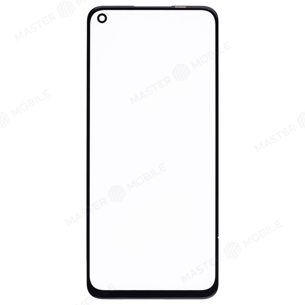 Стекло модуля для Realme 8i (RMX3151) / 9i (RMX3491) / Narzo 50 4G (RMX3286) / OPPO A96 (CPH2333) + OCA (черный) (Premium) фото №1