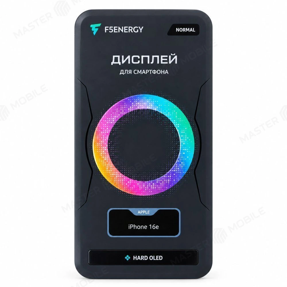 Дисплей для Apple iPhone 16E / iPhone 17E + тачскрин (черный) (F5ENERGY) (Hard Oled) (площадка под IC) (NORMAL) фото №5