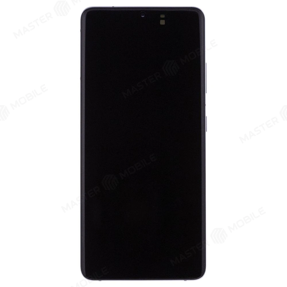Дисплей для Samsung G998 Galaxy S21 Ultra + тачскрин (серебристый) (в рамке) (ORIG100)