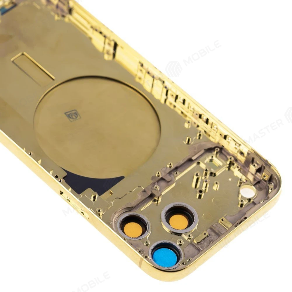 Корпус для Apple iPhone 17 Pro Max (SIM + eSIM) (золотистый) (Premium) (24K GOLD) фото №5