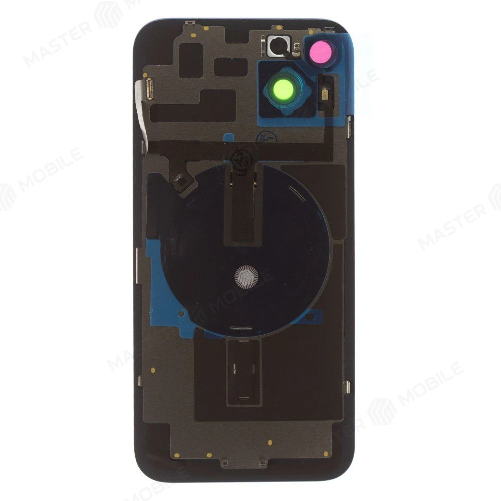 Задняя крышка для Apple iPhone 14 Plus (голубой) (в сборе со стеклом камеры и шлейфом) (Premium)  фото №2