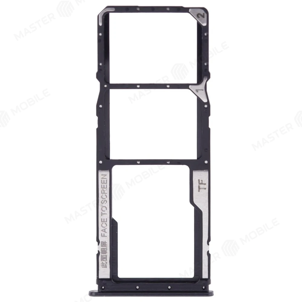 Держатель сим-карты для Xiaomi Poco M4 5G (22041219PG) (черный) фото №1