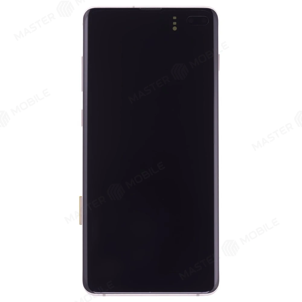 Дисплей для Samsung G975 Galaxy S10+ + тачскрин (розовый) (в рамке) (ORIG100)