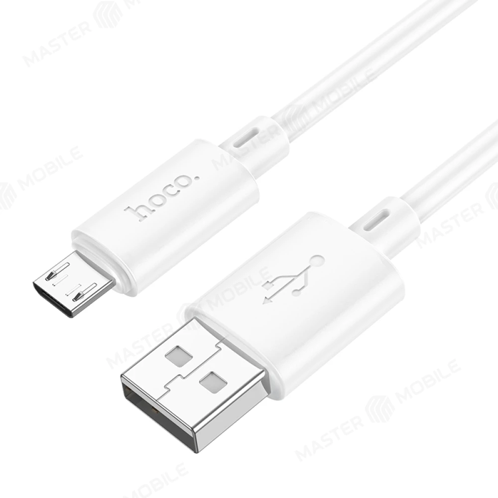 Дата-кабель Hoco X88 USB - MicroUSB 1 м 2.4A (белый) фото №1