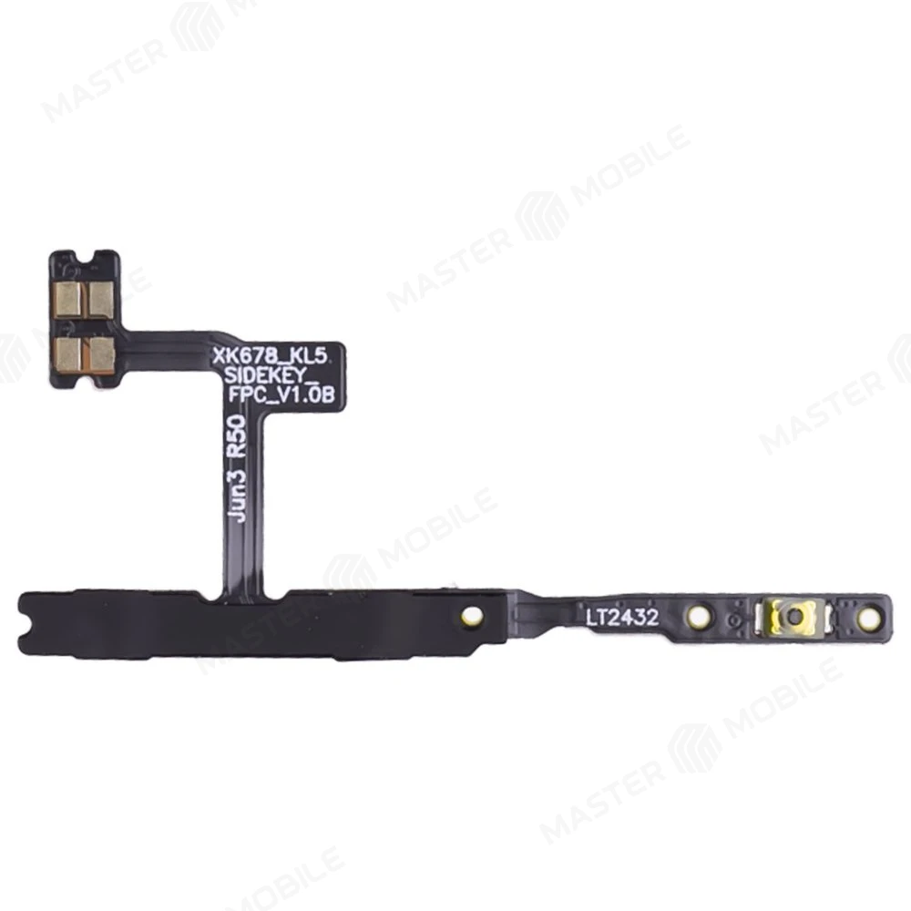 Шлейф для Tecno Spark 30C 4G (KL5) с комп. (на кнопку включения и кнопки громкости)  фото №1