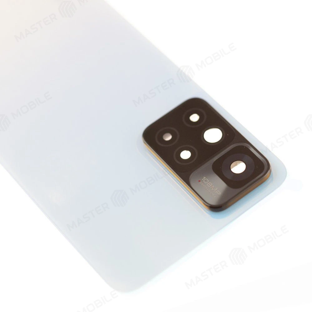 Задняя крышка для Xiaomi Redmi Note 11 Pro+ 5G (21091116UG) (голубой) (в сборе со стеклом камеры) (ORIG100)  фото №3