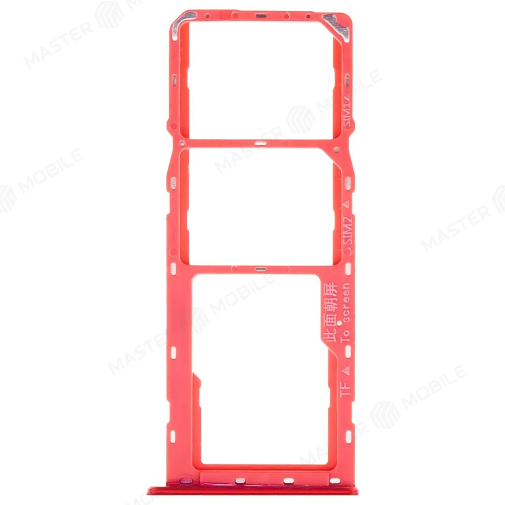 Держатель сим-карты для OPPO A5s (CPH1909) (красный) фото №1