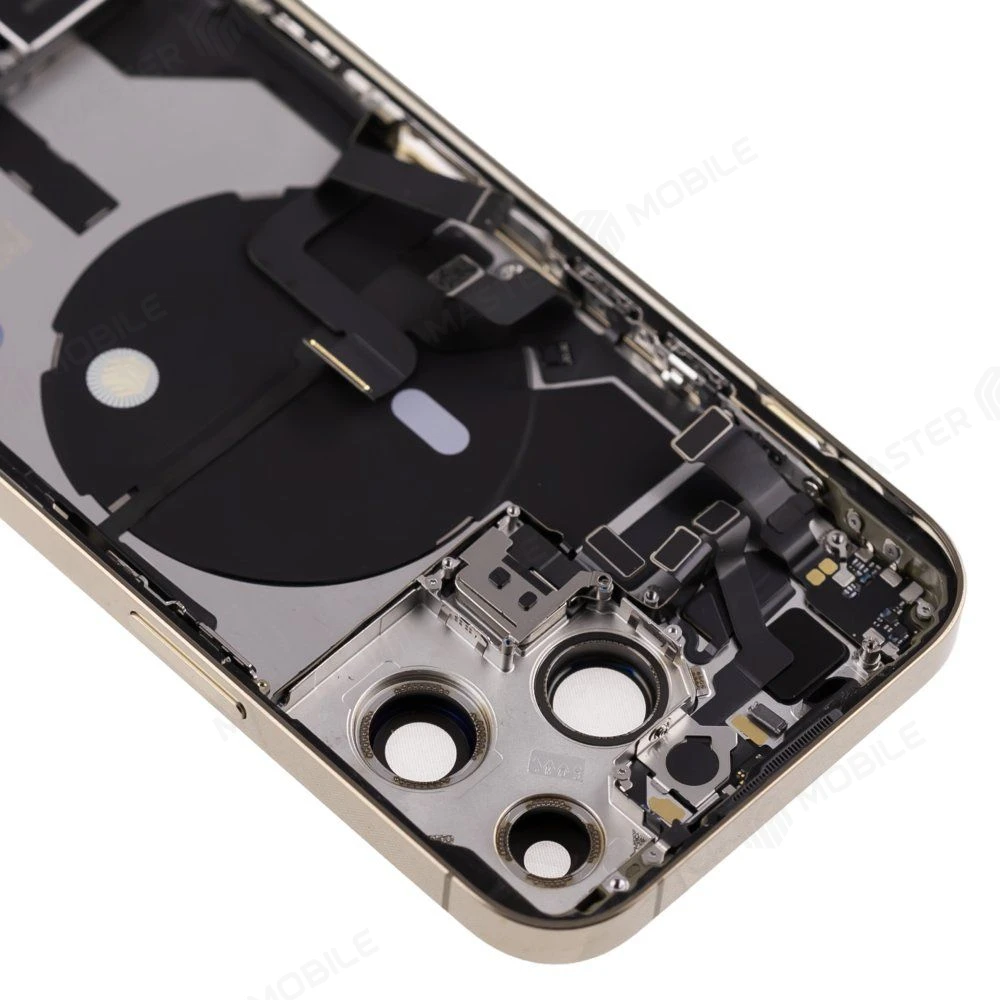 Корпус для Apple iPhone 14 Pro (золотистый) (в сборе) (с разбора) (ORIG100) (возможен дефект ЛКП) фото №3