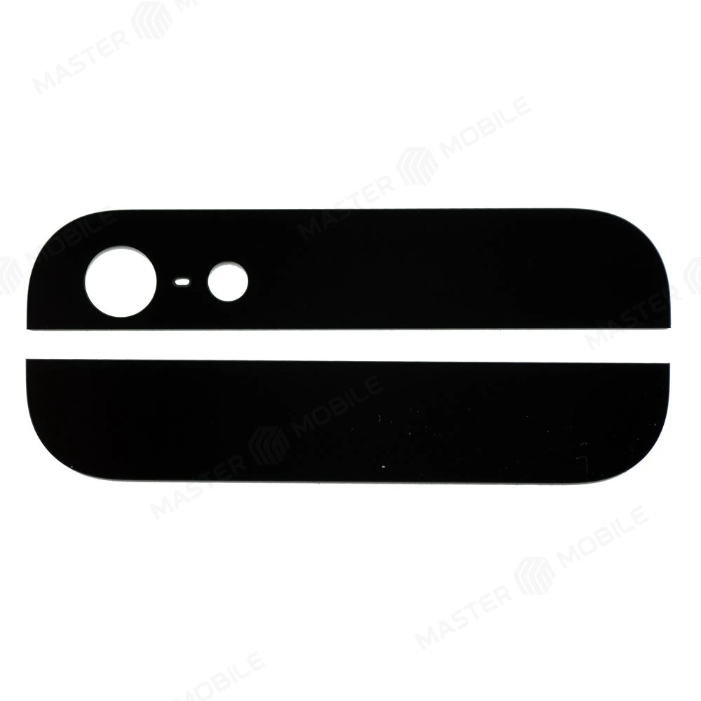 Верхняя и нижняя часть задней крышки для Apple iPhone 5 (черный)  