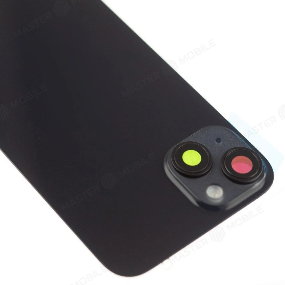 Задняя крышка для Apple iPhone 14 Plus (черный) (в сборе со стеклом камеры и шлейфом) (Premium)  фото №3