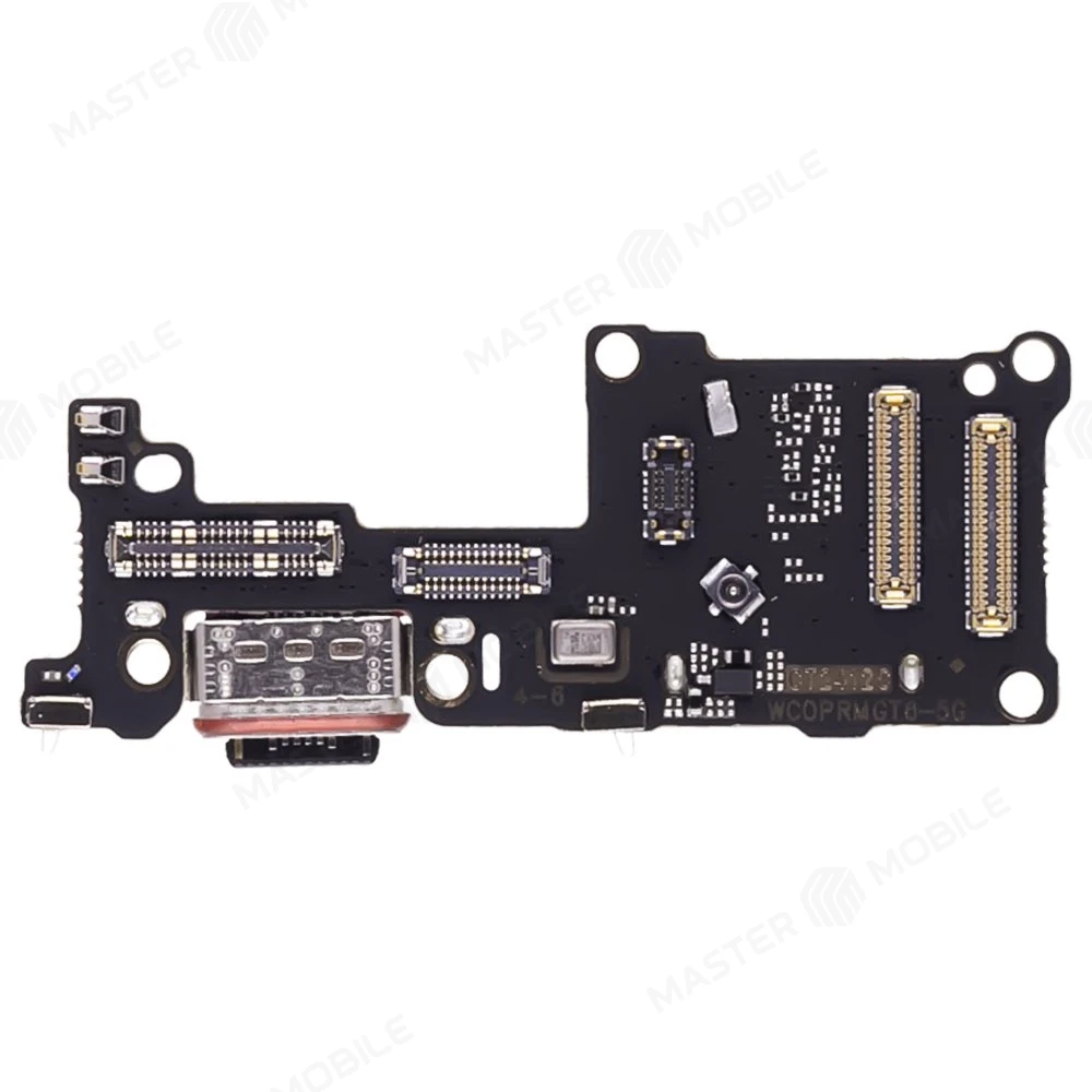 Нижняя плата для Realme GT 6 (RMX3851) с комп. + разъем зарядки + микрофон + разъем SIM
