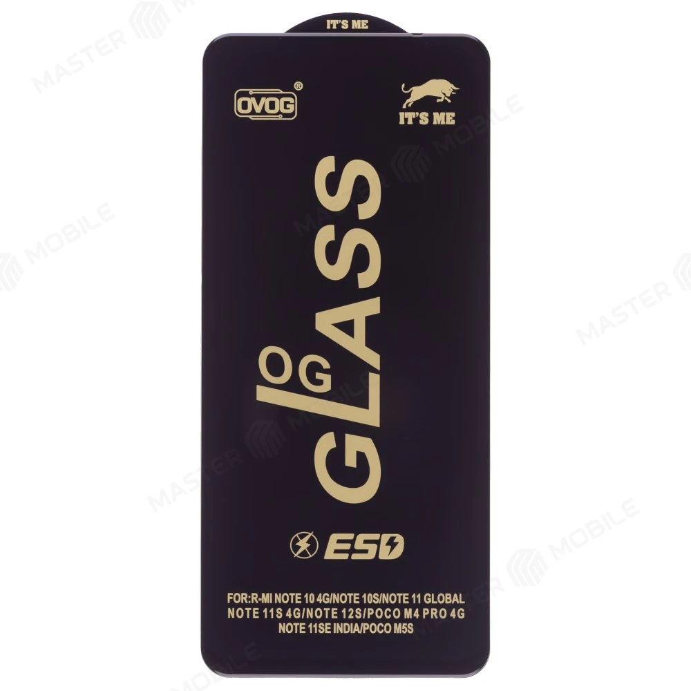 Защитное стекло OG Glass для Xiaomi Redmi Note 10 4G (M2101K7AG) / Redmi Note 11 4G (2201117TY/G) / Poco M4 Pro 4G (2201117PG) и др. (черный)