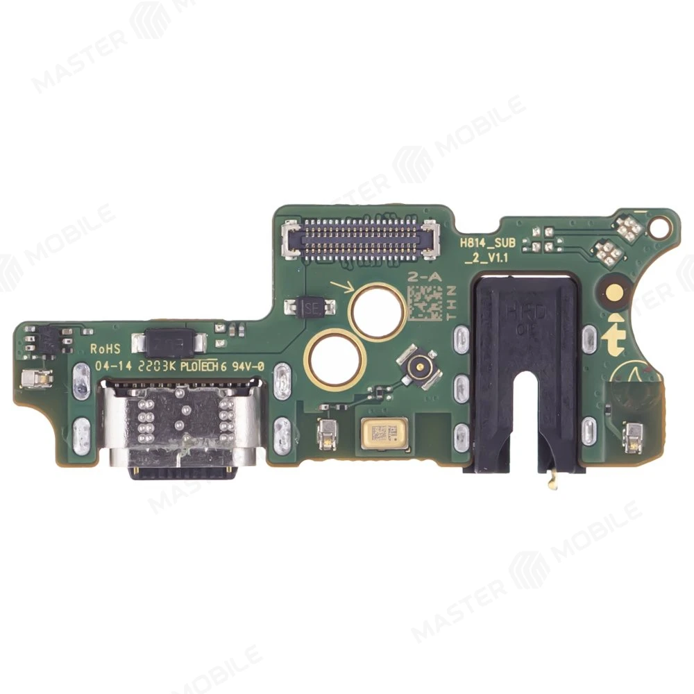 Нижняя плата для Infinix Note 12 2023 (X676C) / Note 12 G96 (X670) / Note 12 Pro (X676B) и др. с комп. + разъем зарядки + микрофон (ORIG100) фото №1