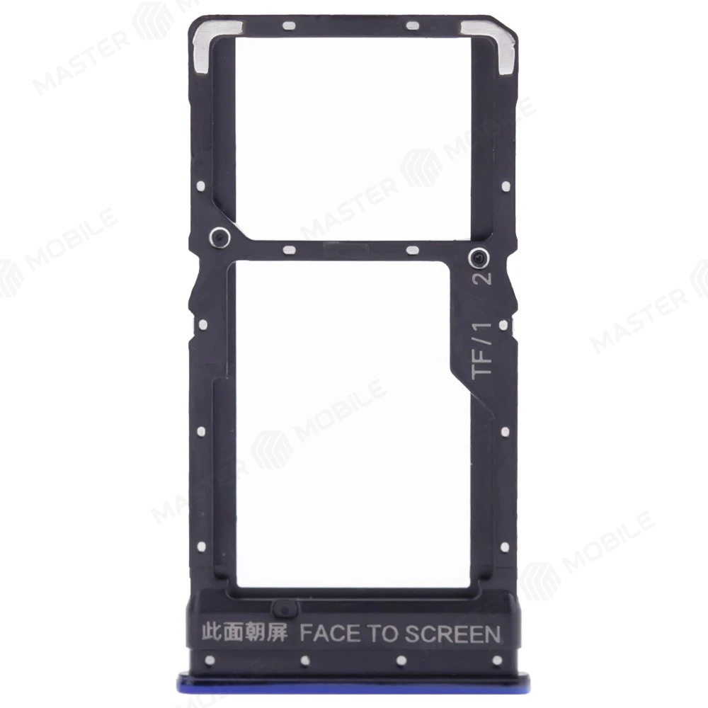 Держатель сим-карты для Xiaomi Poco X3 / Poco X3 NFC (M2007J20CG) / Poco X3 Pro (M2102J20SG) (синий)