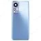 Задняя крышка для Xiaomi 12 (2201123G) / 12X (2112123AG) (синий) (в сборе со стеклом камеры) фото №1