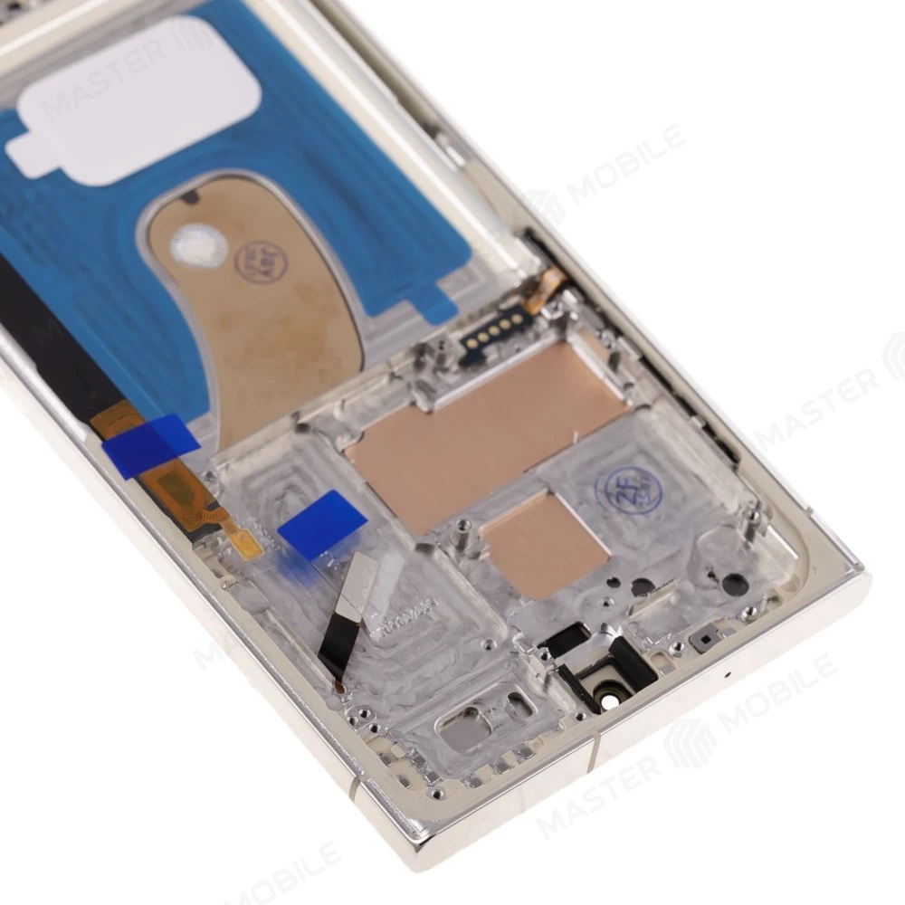 Дисплей для Samsung S918 Galaxy S23 Ultra + тачскрин (серебристый) (в рамке) (OLED) (Full Size) фото №3