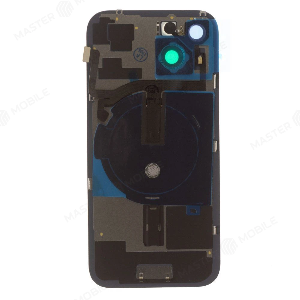 Задняя крышка для Apple iPhone 15 (черный) (в сборе со стеклом камеры и шлейфом) (Premium)  фото №2