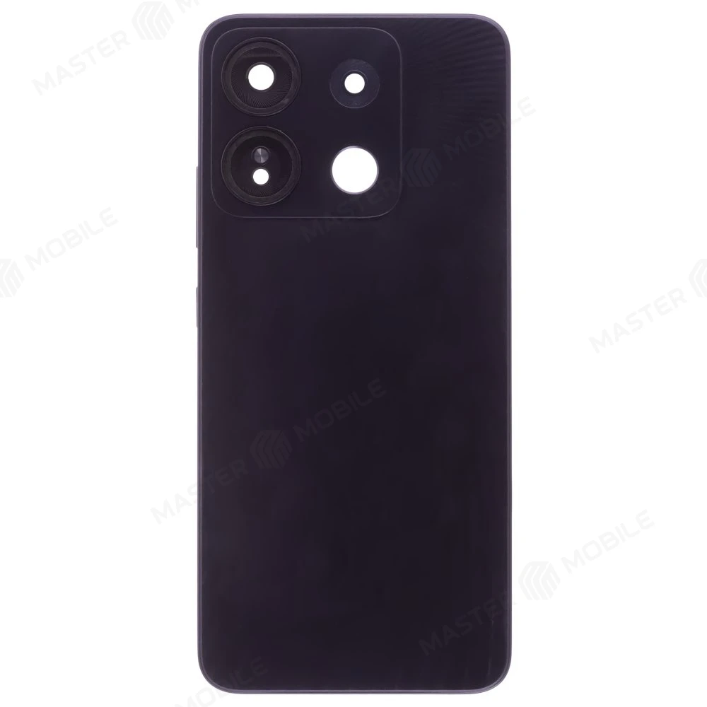 Задняя крышка для Infinix Smart 7 HD (X6516) (черный) (в сборе со стеклом камеры)