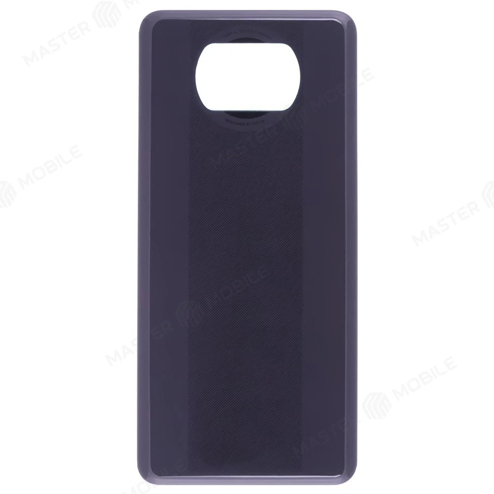 Задняя крышка для Xiaomi Poco X3 / Poco X3 NFC (M2007J20CG) / Poco X3 Pro (M2102J20SG) (черный)