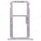 Держатель сим-карты для Huawei Honor 6X (BLN-L21) / GR5 2017 (BLL-L23) (серебристый) фото №1