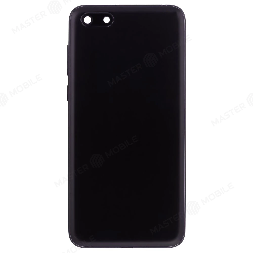 Задняя крышка для Huawei Y5 2018 (DRA-L21) / Y5 Lite 2018 (DRA-LX5) / Y5 Prime 2018 (DRA-LX2) (черный) (в сборе со стеклом камеры)