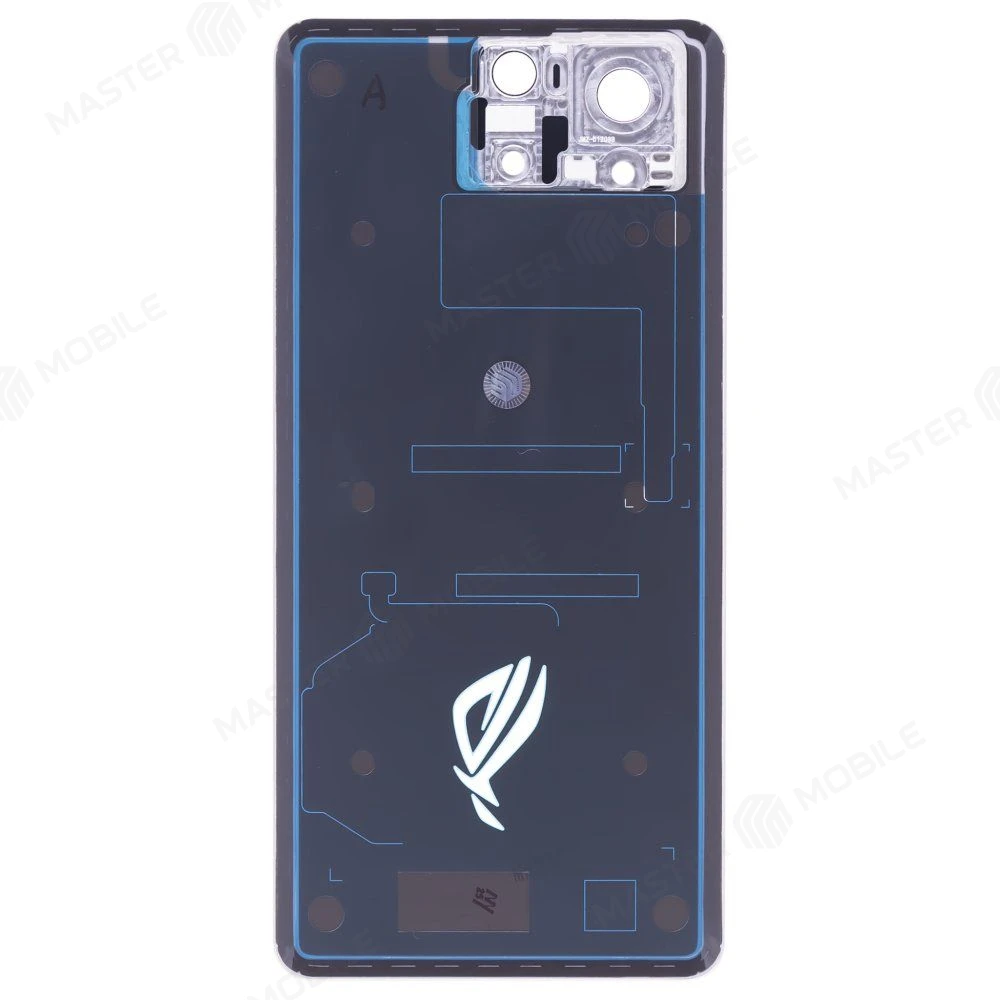 Задняя крышка для Asus ROG Phone 8 (AI2401) (серый) (в сборе со стеклом камеры) (ORIG100) фото №2