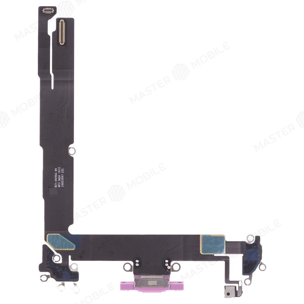 Шлейф для Apple iPhone 16 Plus с комп. + разъем зарядки + микрофон (розовый) (ORIG100)  фото №2