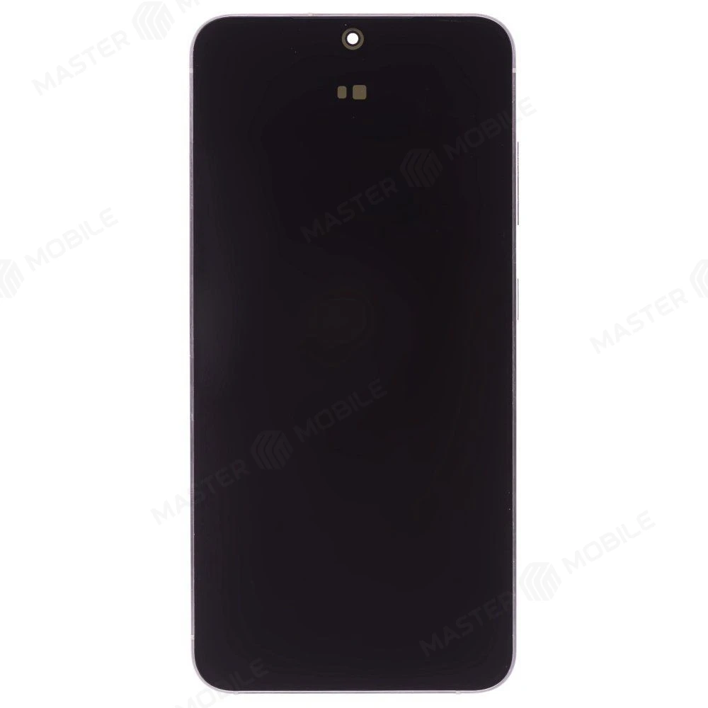 Дисплей для Samsung S921 Galaxy S24 + тачскрин (серебристый) (в рамке) (ORIG100) (возможен дефект ЛКП) фото №1