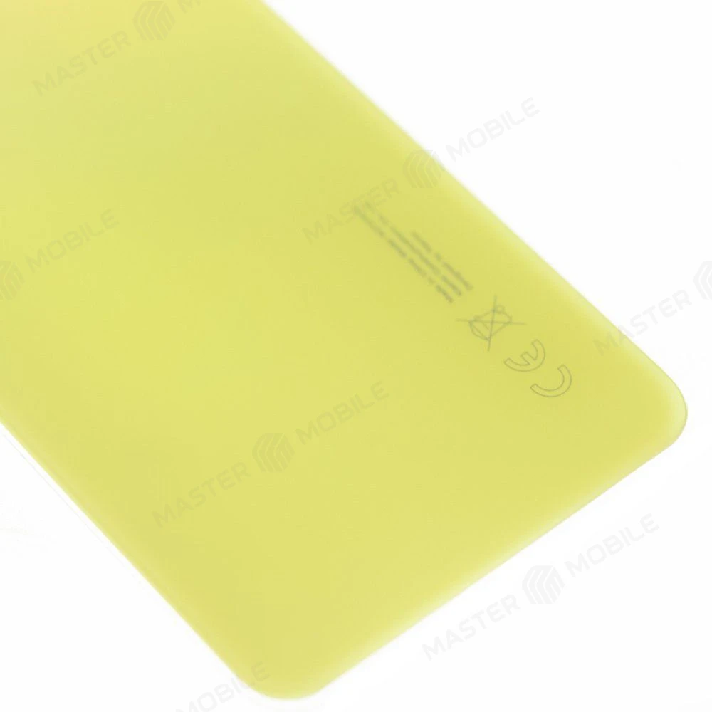 Задняя крышка для Xiaomi 11 Lite 5G NE (2109119DG) / Mi 11 Lite (M2101K9AG) / Mi 11 Lite 5G (M2101K9G) (желтый) (в сборе со стеклом камеры) (ORIG100)  фото №4