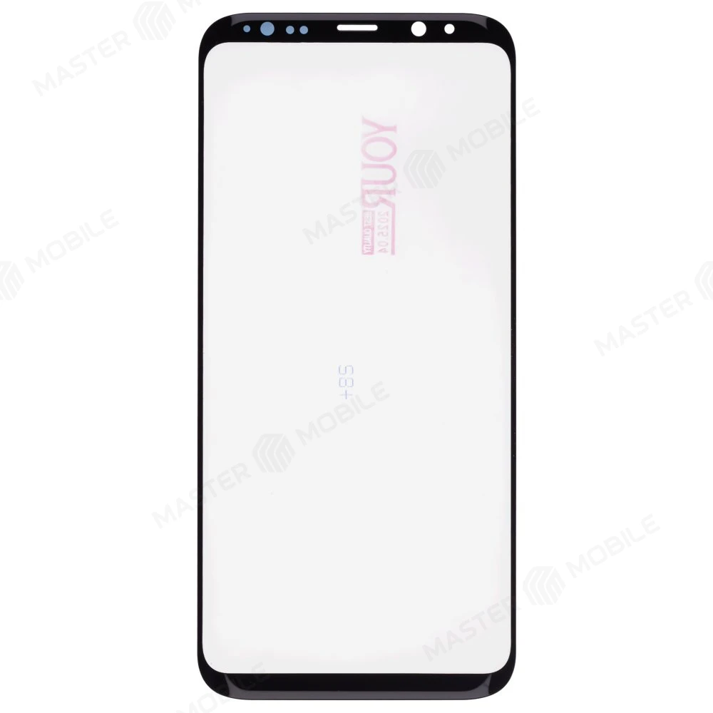 Стекло модуля для Samsung G955 Galaxy S8+ + OCA (черный) (Musttby) (Premium)