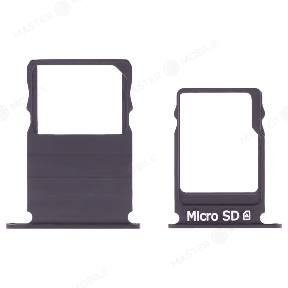 Держатель сим-карты для Nokia 3 (TA-1032) (черный) фото №1