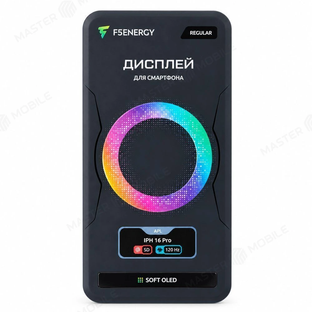 Дисплей для Apple iPhone 16 Pro + тачскрин (черный) (F5ENERGY) (Soft Oled) (с верификацией) (REGULAR) фото №5