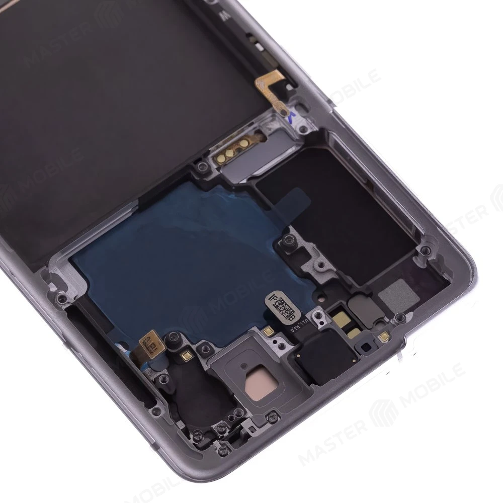 Дисплей для Samsung G991 Galaxy S21 + тачскрин (серебристый) (в рамке) (ORIG100) (возможен дефект ЛКП) фото №3