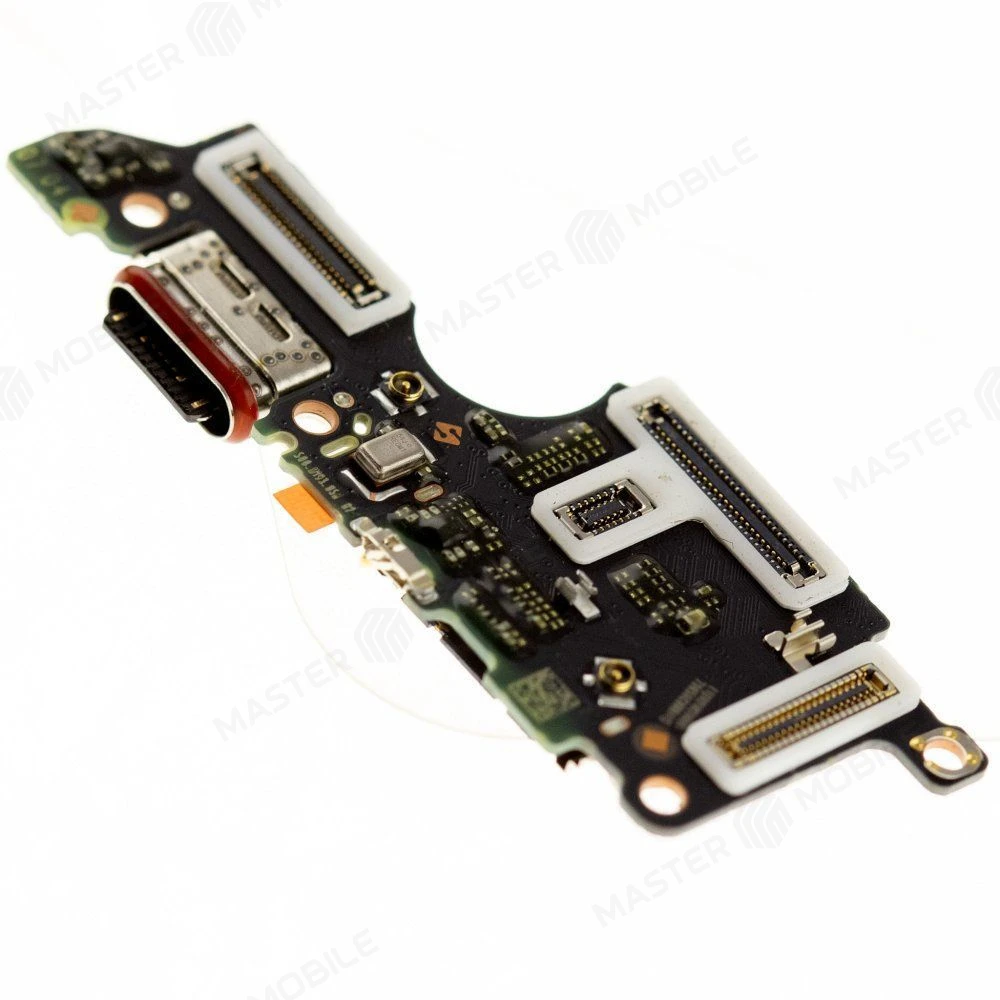 Нижняя плата для Realme 15T (RMX5111) с комп. + разъем зарядки + разъем SIM + микрофон (ORIG100) фото №3