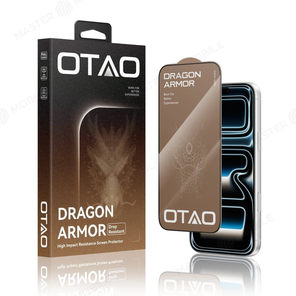 Защитное стекло OTAO Dragon Armor для Apple iPhone 17 Pro Max / iPhone 18 Pro Max (устойчивое к царапинам) 