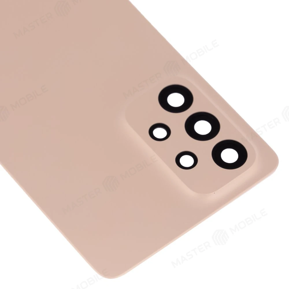 Задняя крышка для Samsung A536 Galaxy A53 5G (оранжевый) (в сборе со стеклом камеры) фото №3