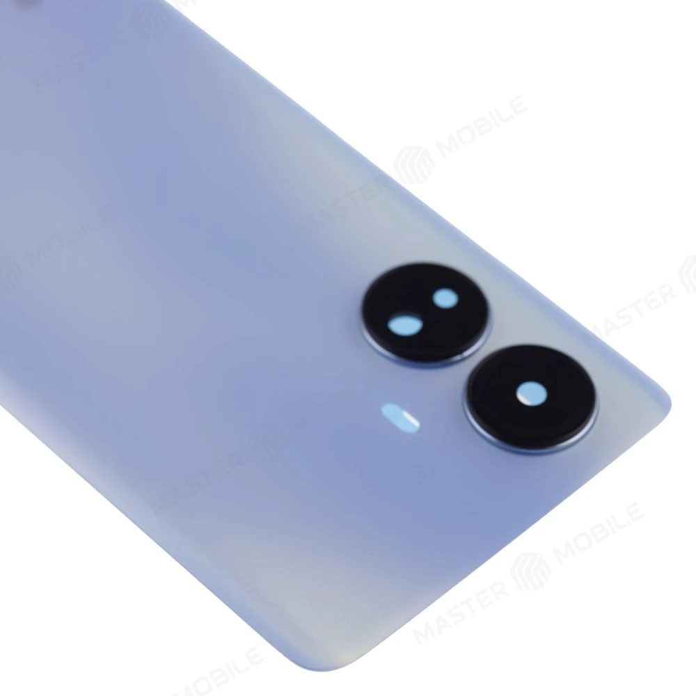Задняя крышка для Realme 10 Pro+ 5G (RMX3686/RMX3687) (голубой) (в сборе со стеклом камеры) фото №3