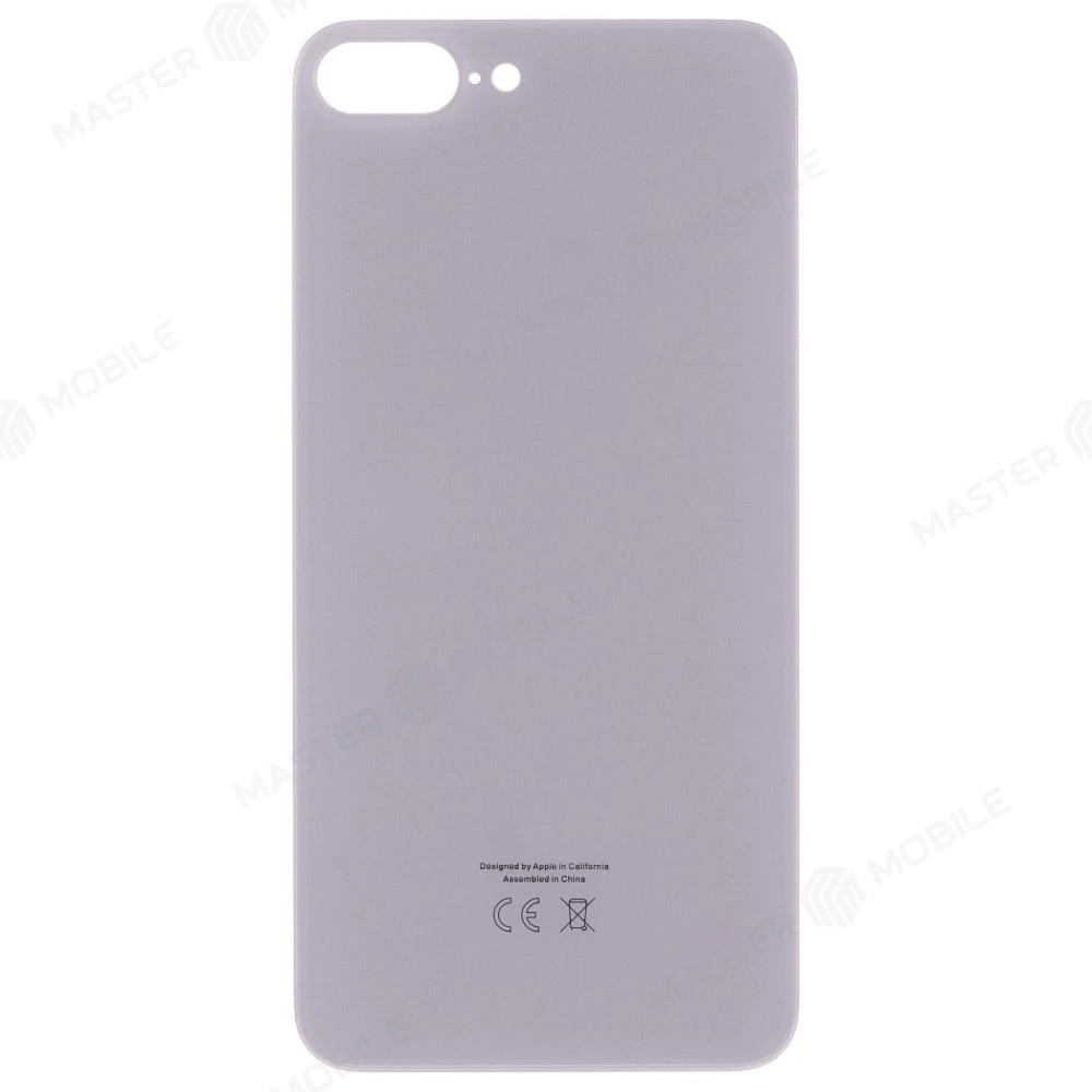 Задняя крышка для Apple iPhone 8 Plus (белый) (с широким отверстием) (Premium)