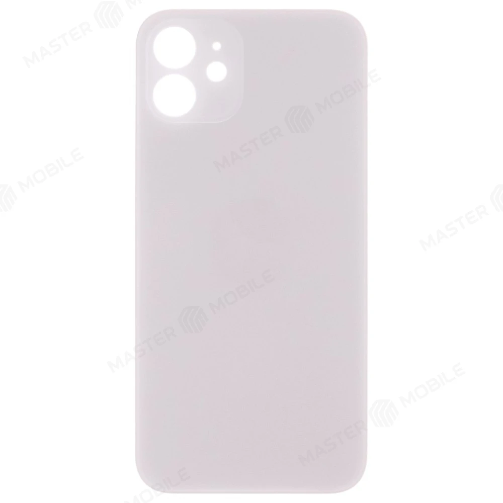 Задняя крышка для Apple iPhone 12 (белый) (с широким отверстием) (Premium)