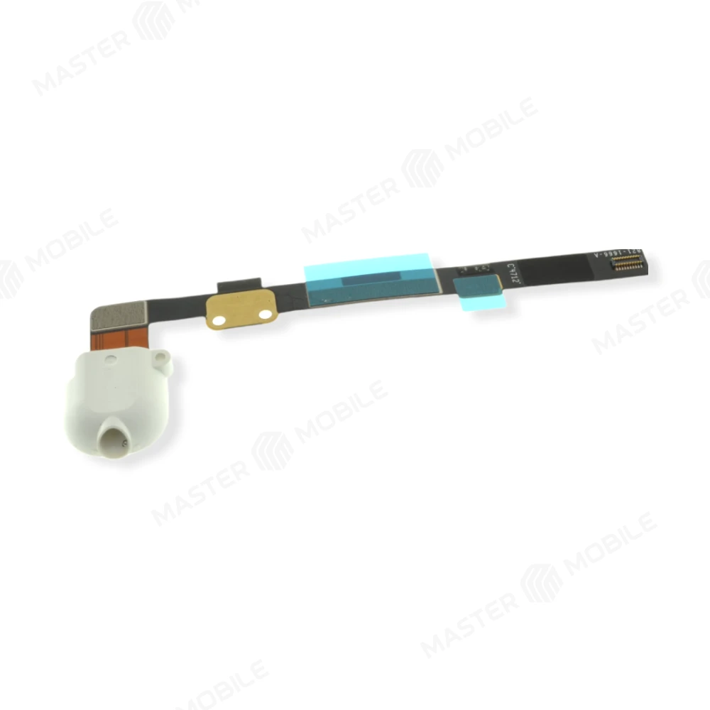 Шлейф для Apple iPad mini (A1432/A1454/A1455) / iPad mini 2 (A1489/A1490/A1491) с комп. + разъем гарнитуры (белый)