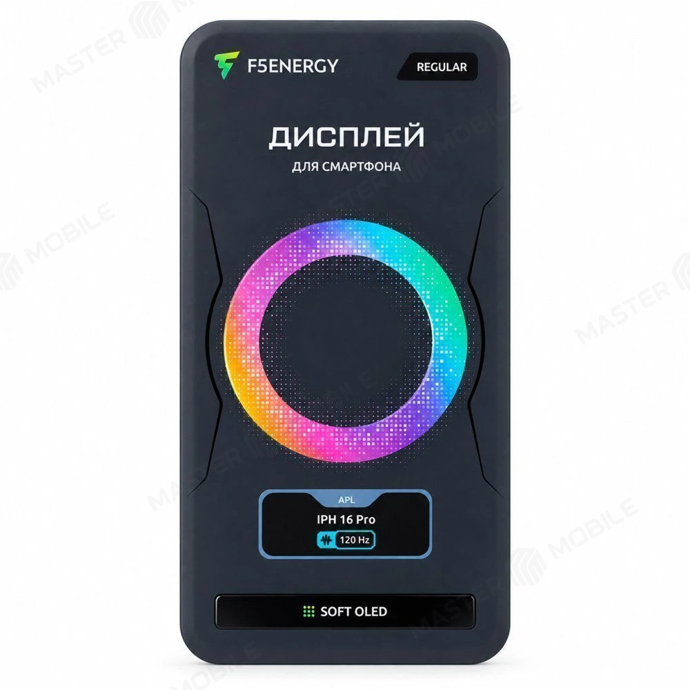 Дисплей для Apple iPhone 16 Pro + тачскрин (черный) (F5ENERGY) (Soft Oled) (площадка под IC) (REGULAR) фото №5