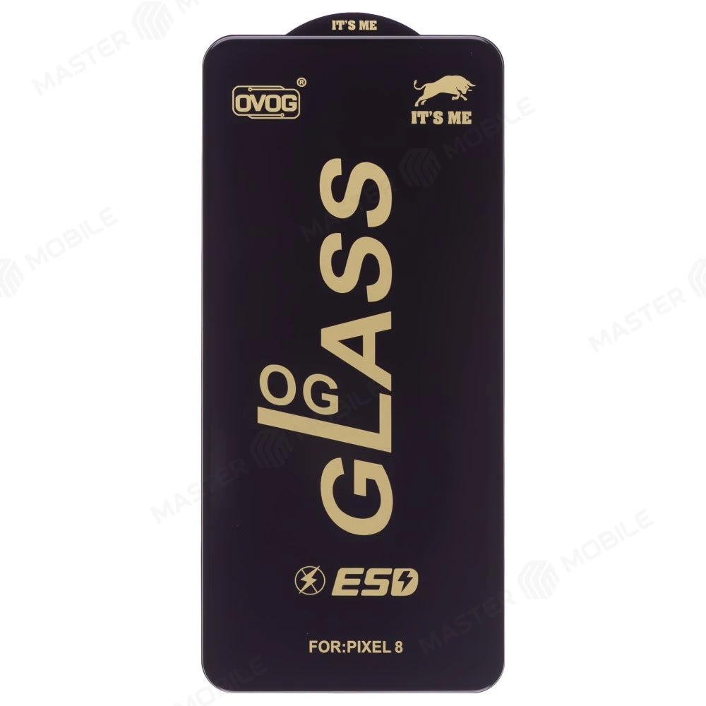 Защитное стекло OG Glass тех. пак. для Google Pixel 8 (GKWS6/G9BQD/GZPFO/GPJ41) (черный)