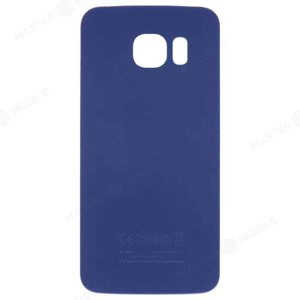 Задняя крышка для Samsung G925 Galaxy S6 Edge (синий)