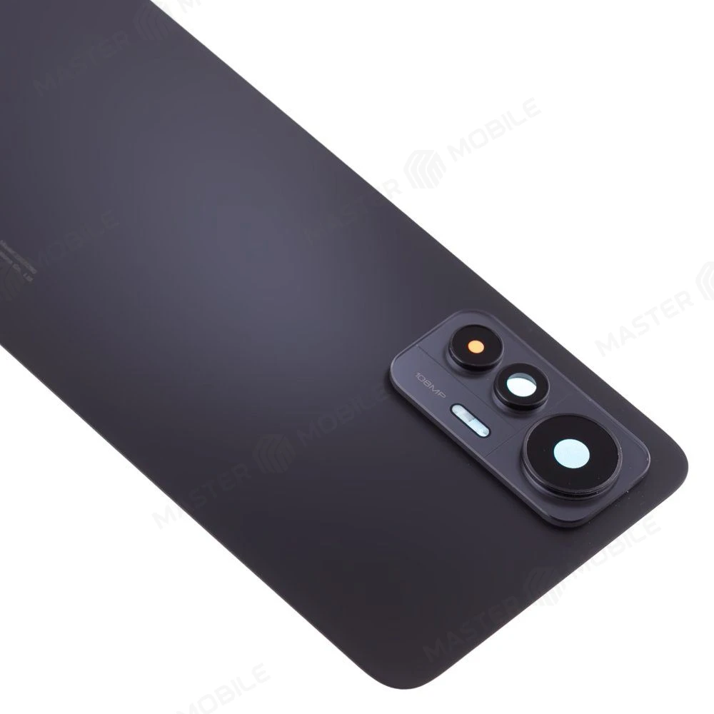 Задняя крышка для Xiaomi 12 Lite (2203129G) (черный) (в сборе со стеклом камеры) (ORIG100)  фото №3