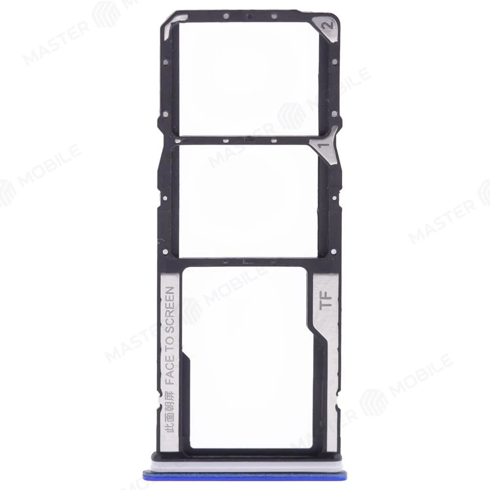 Держатель сим-карты для Xiaomi Redmi 9A (M2006C3LG) / Redmi 9C (M2006C3MG) (синий)