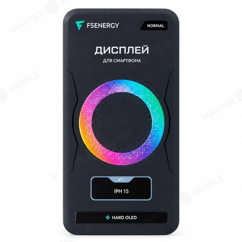 Дисплей для Apple iPhone 15 + тачскрин (черный) (F5ENERGY) (Hard Oled) (площадка под IC) (NORMAL) (NORMAL) фото №5