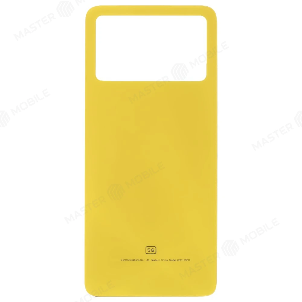 Задняя крышка для Xiaomi Poco X4 Pro 5G (2201116PG) (желтый)