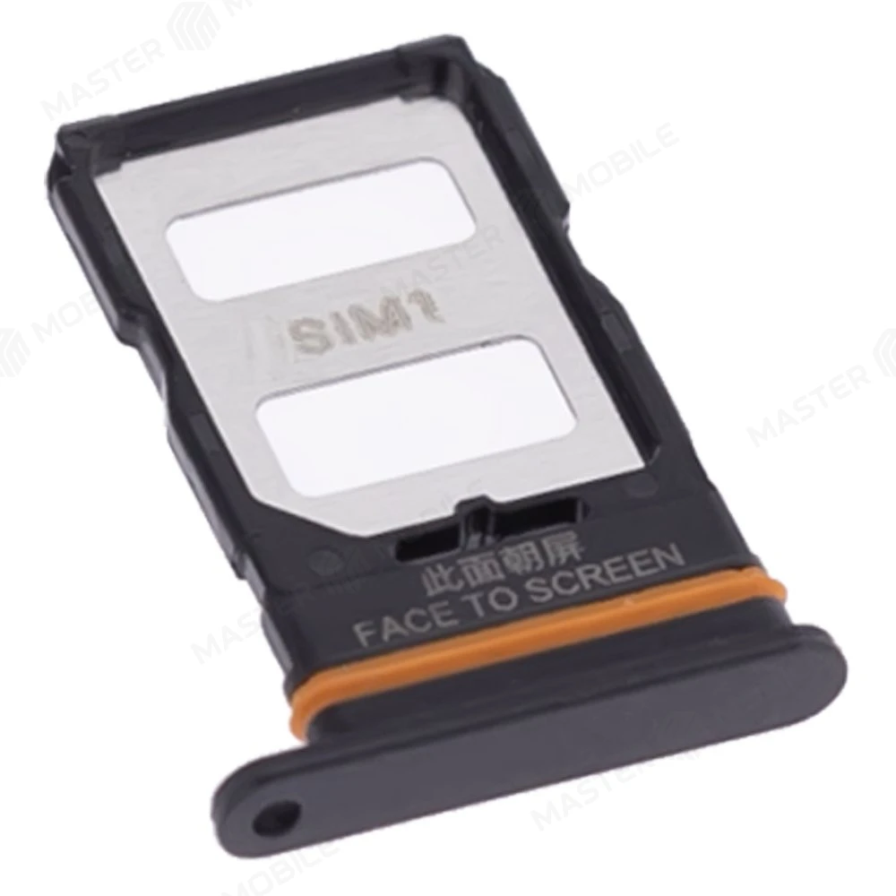 Держатель сим-карты для Xiaomi Poco X5 Pro 5G (22101320G) (черный) фото №3